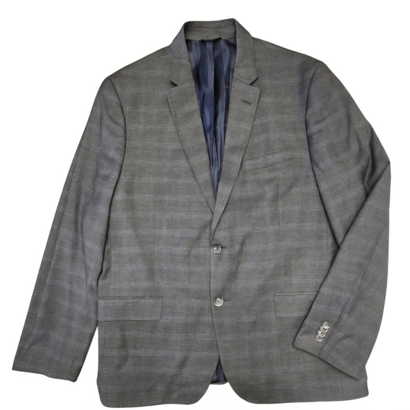 Ben Sherman Charcoal Plaid Blazer